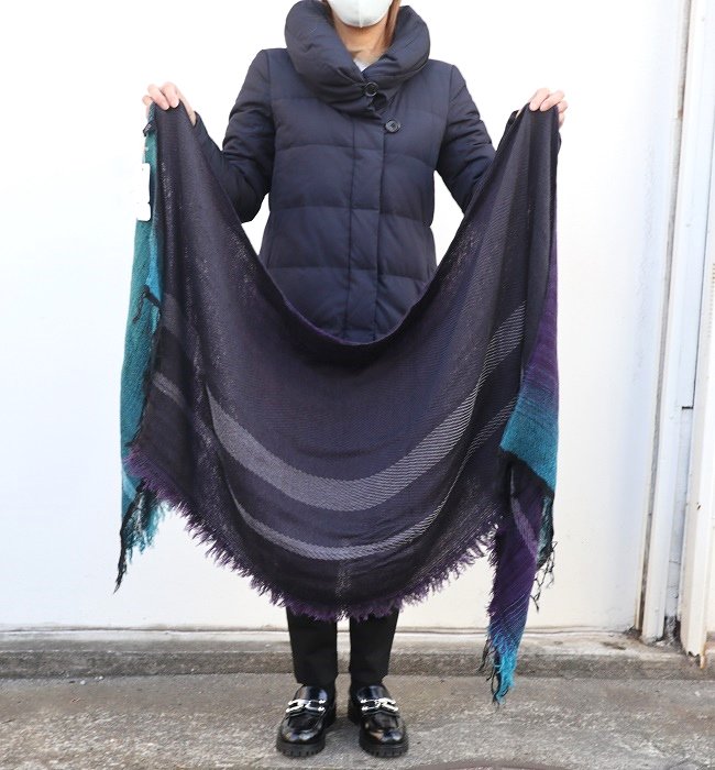 tamaki niime roots shawl middle(woolcotton) PL/CH