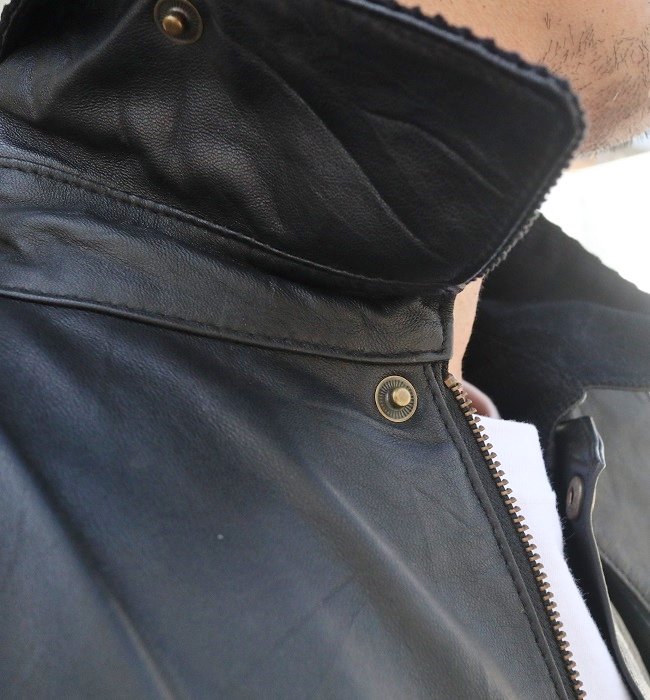 yoused LEATHER DRIVER'S JACKET