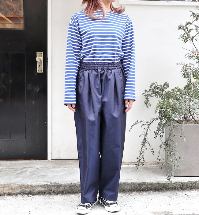 Commencement Wide pants(MOCHA/NAVY)