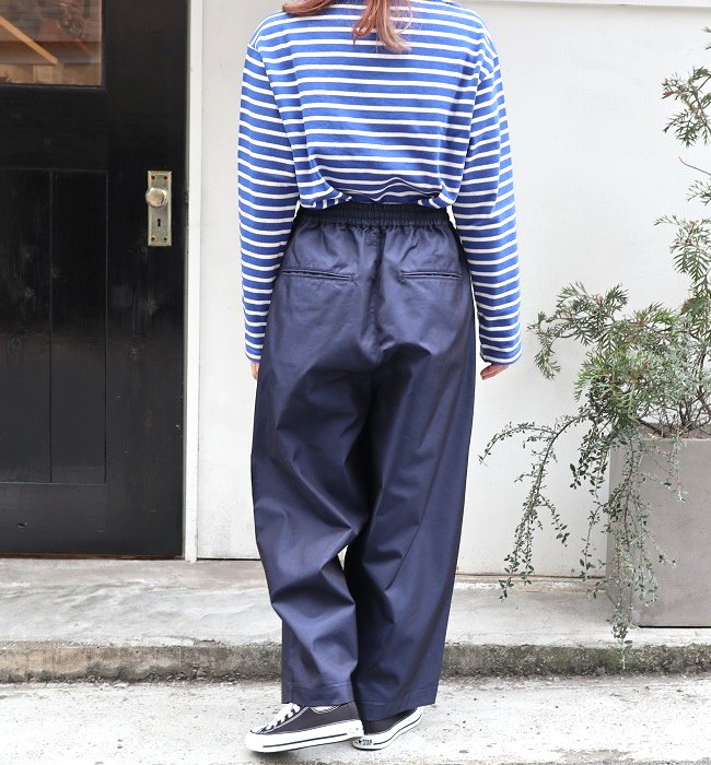 Commencement Wide pants(MOCHA/NAVY)