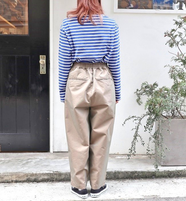 Commencement Wide pants(MOCHA/NAVY)