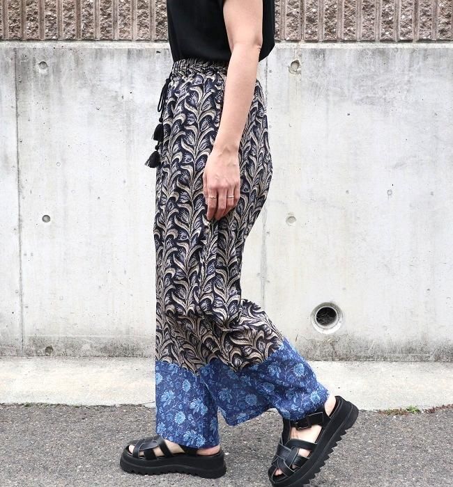 YARRA INDIAプリント切替パンツ