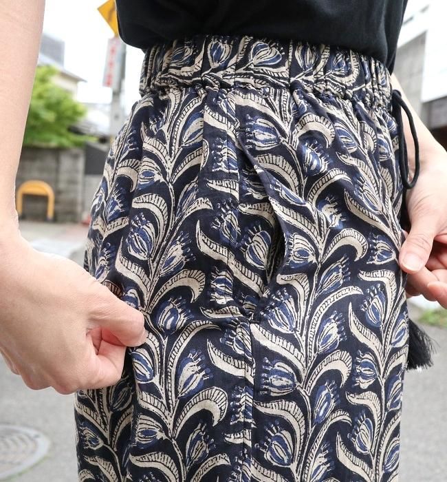 YARRA INDIAプリント切替パンツ