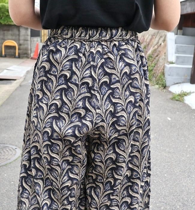 YARRA INDIAプリント切替パンツ