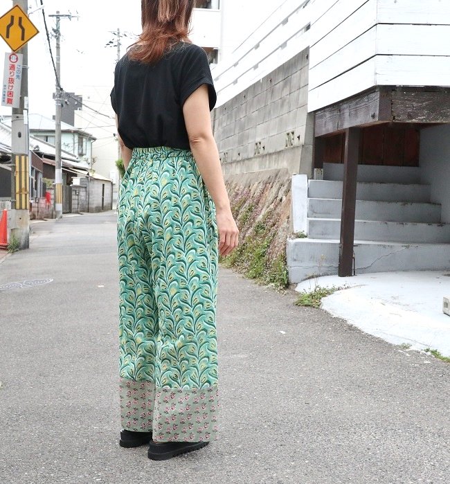 YARRA INDIAプリント切替パンツ