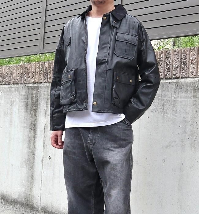 yoused LEATHER FISHING JKT