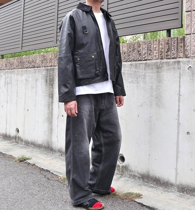 yoused LEATHER FISHING JKT