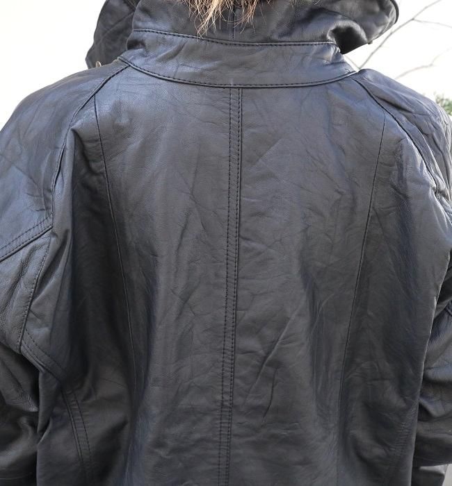 yoused LEATHER FISHING JKT