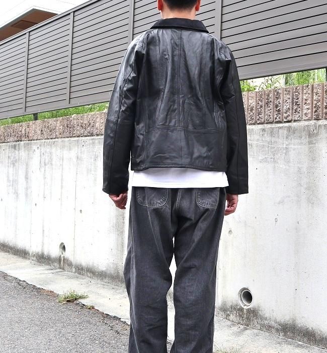 yoused LEATHER FISHING JKT