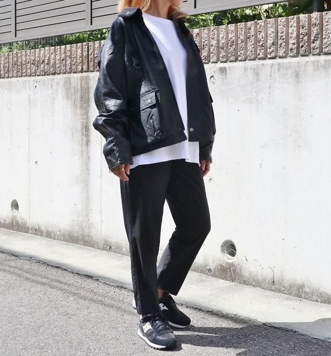 yoused LEATHER FISHING JKT