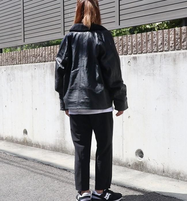 yoused LEATHER FISHING JKT