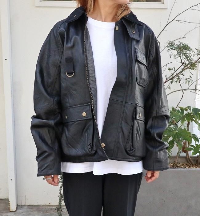 yoused ユーズド LEATHER FISHING JKT レザーフィッシングジャケット