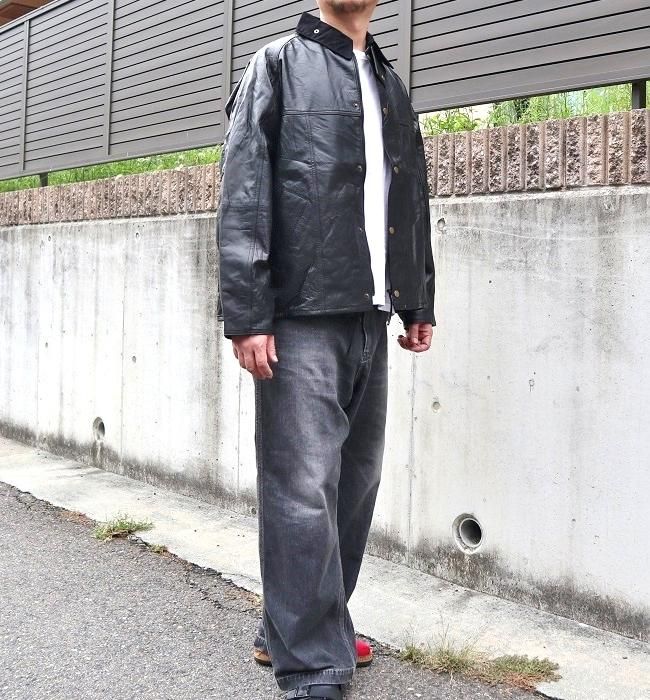 yoused LEATHER DRIVER'S JACKET