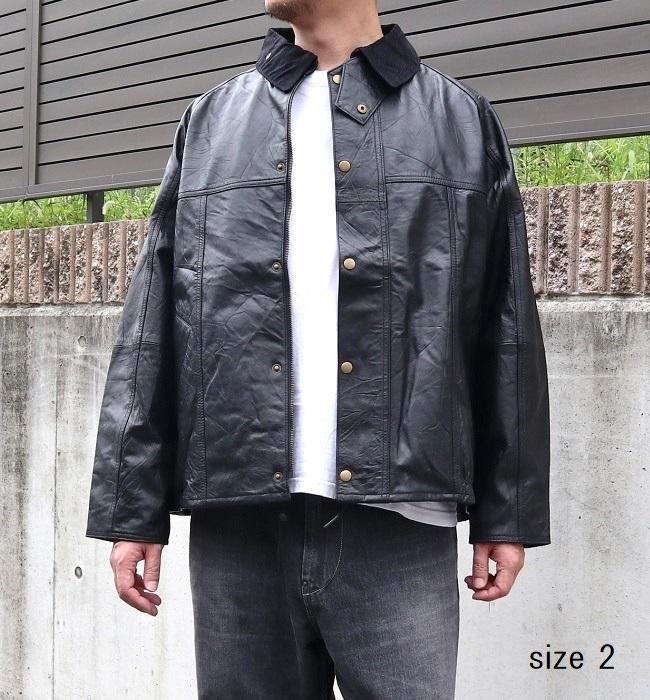 yoused LEATHER DRIVER'S JACKET