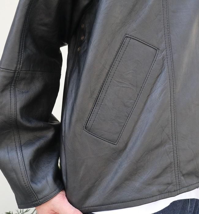 yoused LEATHER DRIVER'S JACKET