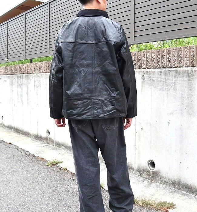 yoused LEATHER DRIVER'S JACKET