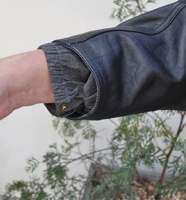 yoused LEATHER DRIVER'S JACKET