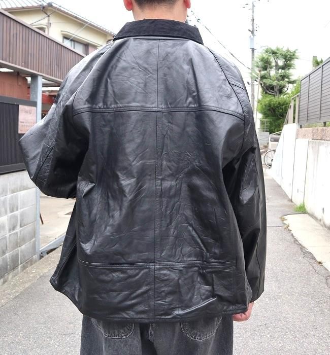 yoused LEATHER DRIVER'S JACKET