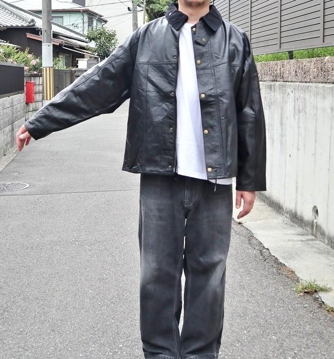 yoused LEATHER DRIVER'S JACKET
