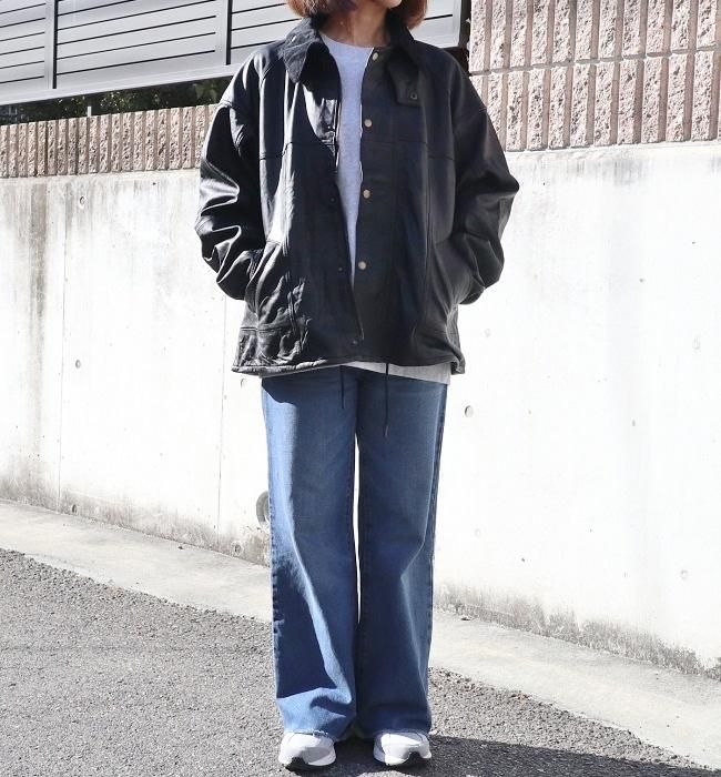 yoused LEATHER DRIVER'S JACKET