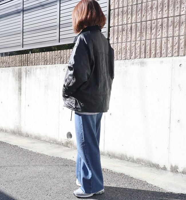 yoused LEATHER DRIVER'S JACKET