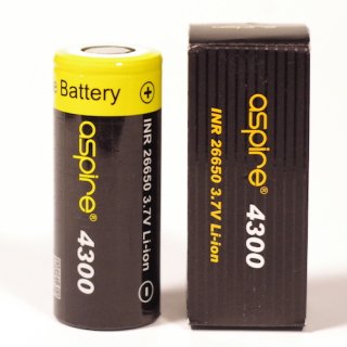 Aspire /26650 INR 4300mAh High Drain Battery