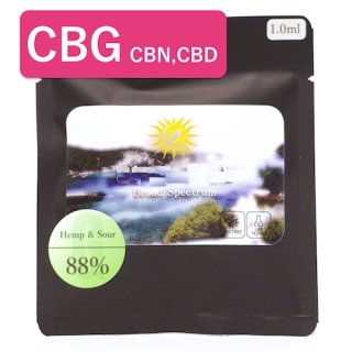 CBG+CBN+CBD 88%【リアルヘンプ/サワーディーゼル】クリックポストにて送料無料