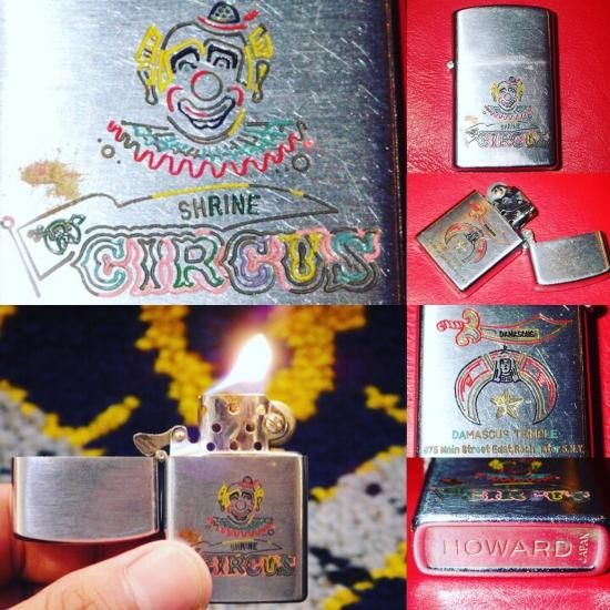 フリーメイソン★シュラインサーカス★ZIPPO★ライター★ビンテージ★ピエロ フリーメイソン☆シュラインサーカス☆ZIPPO☆ライター
