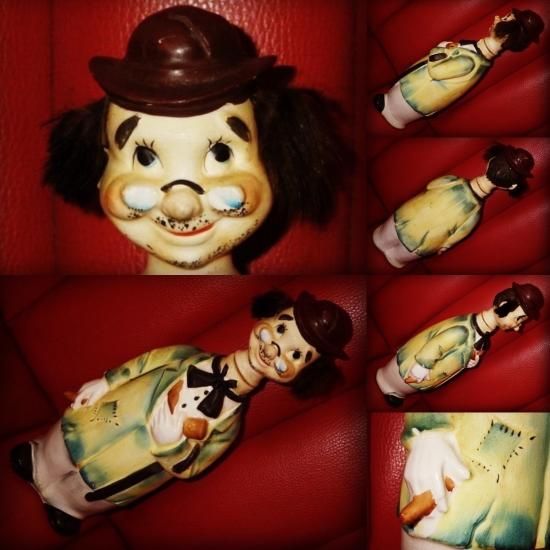 50'S☆ビンテージ☆ピエロ☆デカンタ☆置物☆USA☆ホーボー