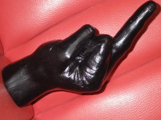 ファックサイン★置物★銀黒★27★ミドルフィンガー★Fuck★雑貨★インテリア ファックサイン☆置物☆銀黒☆27☆ミドルフィンガー☆Fuck☆雑貨