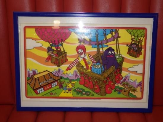 ビンテージ雑貨,マクドナルド,ポスター,壁掛け,ランチョンマット