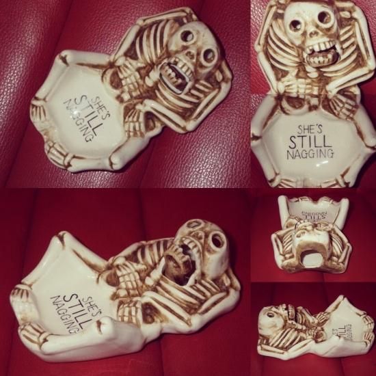 50'S★スカル★灰皿★アシュトレイ★ビンテージ★ドクロ★ガイコツ★骨★置物 VINTAGE SKULL ヴィンテージ スカル アッシュトレイ / ドクロ 骸骨 顎