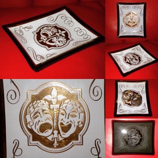 ツーフェイス ビンテージ 50s ロカビリー ミッドセンチュリー 小物入れ Amazon.co.jp: アンティーク 陶器 TWO FACE ツーフェイス