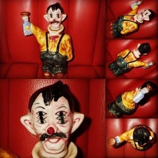 50'S☆ビンテージ☆ピエロ☆デカンタ☆置物☆USA☆ホーボー☆サーカス