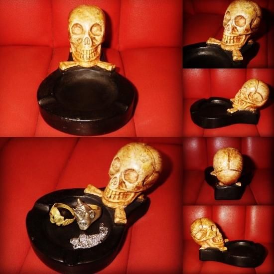 ビンテージ☆スカル☆灰皿☆ドクロ☆ガイコツ☆アート☆置物