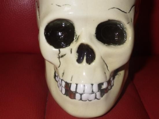 ドイツ☆スカル☆タンカード☆スカルオンブック☆置物☆髑髏☆ビアマグ