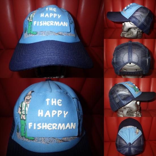 ビンテージ古着,THE HAPPY FISHERMAN,ジョーク,メッシュキャップ