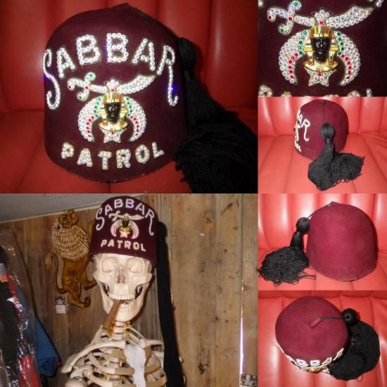 アンティーク,秘密結社,フリーメイソン,フェズハット,インテリア