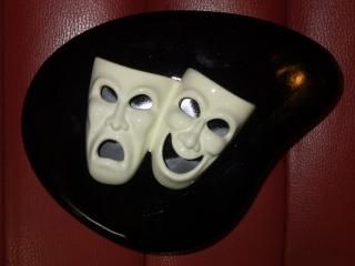 ロカビリー　ミッドセンチュリー　TWO FACE　トゥーフェイス　置物　オブジェ Amazon.co.jp: アンティーク 陶器 TWO FACE ツーフェイス