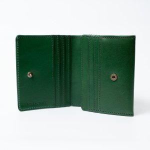 【限定色】二つ折り財布　Coprire（コプリーレ）ブッテーロ/グリーン