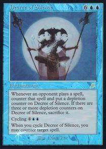 買取)(FOIL)静寂の命令/Decree of Silence(SCG)(日本語