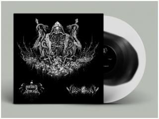 MACABRO GENOCIDIO / MORBOSATAN - SPLIT LP (LTD.100 DIE-HARD SPLATTER VINYL) 