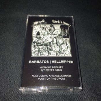 BARBATOS / HELLRIPPER - SPLIT TAPE 