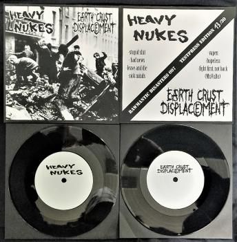 HEAVY NUKES / EARTH CRUST DISPLACEMENT - SPLIT EP (Ltd.30 TEST PRESS) (NUMBERED)