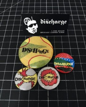 DISCHARGE - POP ART BADGE SET (4コ入り)