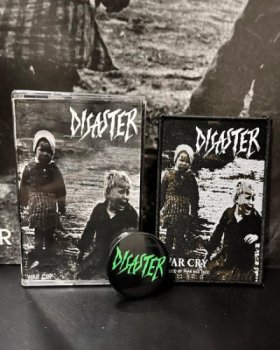 DISASTER War Cry TAPE (+BONUS TRACKS, REMASTERED, with OUTER BOX, PIN BADGE & WOVEN PATCH)
