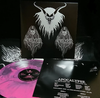 APOCALYPSE S/T LP (U.S. VERSION, ܸPINK/BLACK SWIRL COLOUR VINYL ) (DEAD STOCK)