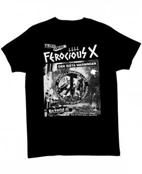 FEROCIOUS X DEN SISTA WARNINGEN T-SHIRT ( S / M / L / XL ) (ͽվ / PRE-ORDER)