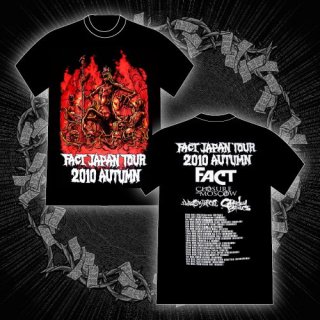 FACT - 公式Ｔシャツ ／ FACT JAPAN TOUR 2010 AUTUMN T-SHIRTS (BLACK)