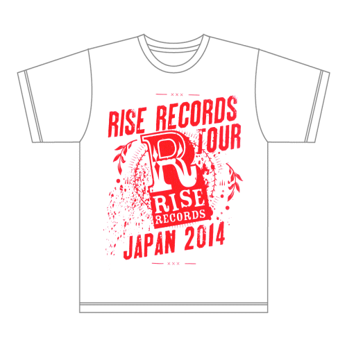 RISE RECORDS TOUR JAPAN 2014 T-SHIRTS WHITE/ライズレコード